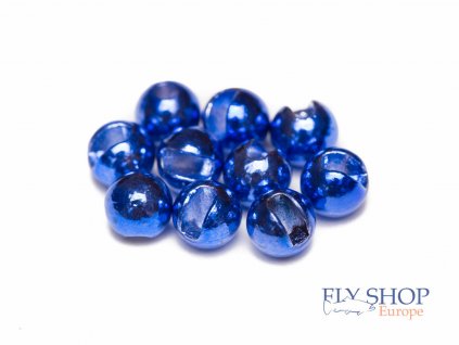 Tungstenové hlavičky FS Europe Slotted Tungsten Beads Normal Slot - Metallic Blue (10 Pack)