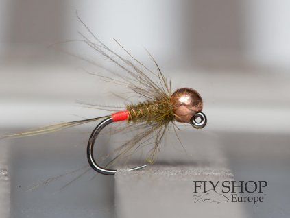 Jigová nymfa Olive CDC Jig Nymph