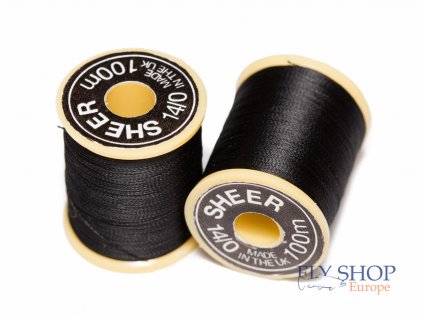 Gordon Griffith 14/0 Sheer Ultrafine Thread Black (100m/spool)