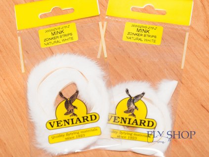 Veniard Mink Zonker Strips  - Natural 2mm Wide