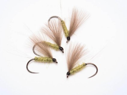 cdc olive no hackle dry fly dun fse055