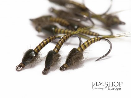 Nymfa Olive Quill Baetis Nymph