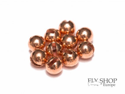 FS Europe Slotted Tungsten PLUS Beads Small Slot - Copper (10 Pack)