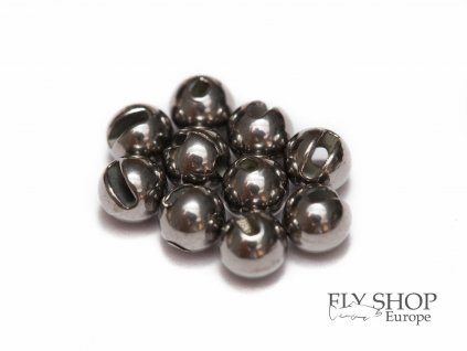 FS Europe Slotted Tungsten PLUS Beads Small Slot - Black Nickel (10 Pack)