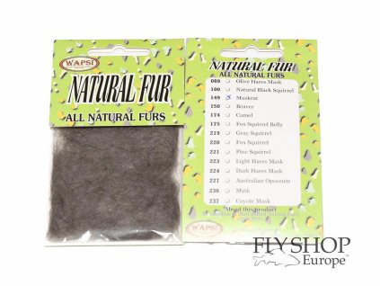 Wapsi All Natural Fur Dubbing - Muskrat