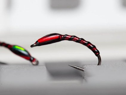 black holo red buzzer chironomid fly fse102