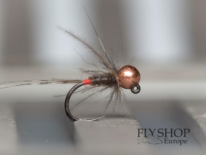 Jigová nymfa Pheasant Tail Jig Nymph - Heron Grey