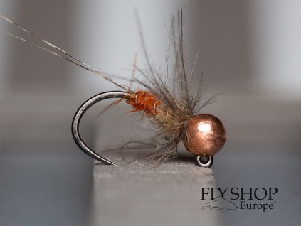 Jigová nymfa Seal Body Jig Nymph - Natural Orange