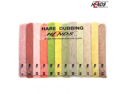 Dabing set zo zajaca Hends Hare Dubbing Box Light (12 Colours)