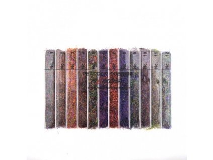 Pávi syntetický dabing set Hends Synthetic Peacock Dubbing Box