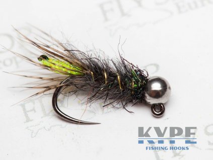 Peeping Caddis Jig Nymph - Fluo Yellow Tag