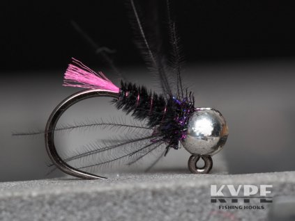 Black Jig Nymph - Pink Tag