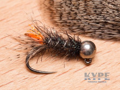 Jigová nymfa Peeping Caddis Jig Nymph - Orange