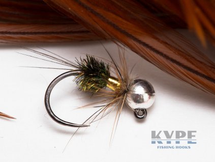 Jigová nymfa Gold Black Peacock Jig Nymph