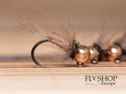 Thread Rib Hare's Ear Jig Nymph - Copper Bead