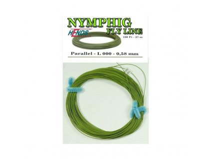 Plávajúca muškárska šnúra Hends Nymphing Fly Line Ultra Thin L000 Olive