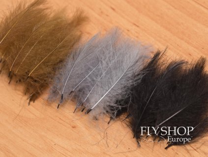 CDC perie Hand Selected Feathers - Dyed (25 Pack)