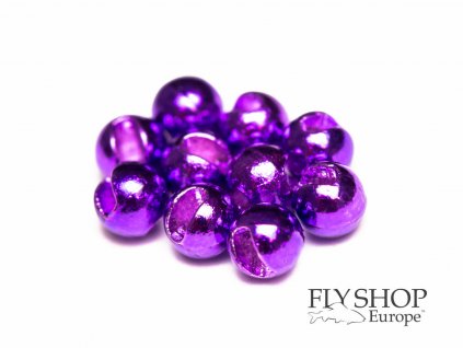 FS Europe Slotted Tungsten Beads Normal Slot - Deep Purple (10 Pack)