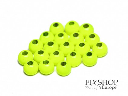 Mosadzné hlavičky FS Europe Brass Beads - Chartreuse (20 Pack)