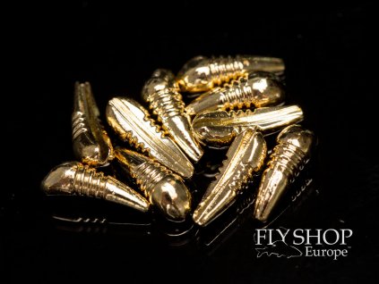 Tungstenové telíčka FS Europe Tungsten Heavy Body - Gold (10 Pack)