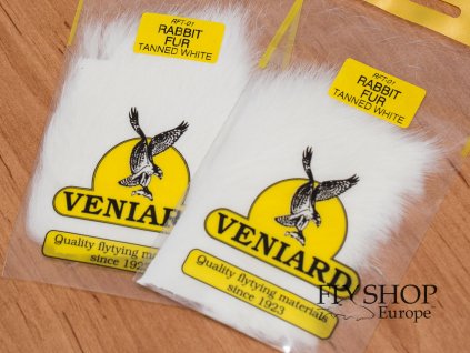 Veniard Rabbit Fur Natural White & Black