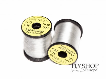 Uni Mono Clear Fly Tying Thread Medium 91m (100yds)