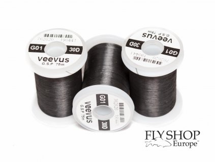 Viazacia niť Veevus GSP 30D Threads 75m Black