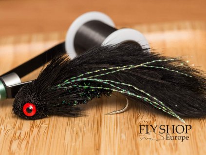 Strímer Black & Peacock Dungeon Streamer - Single Hook, BARBED