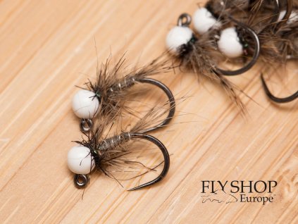 White Bead Hare's Ear Jig Nymph