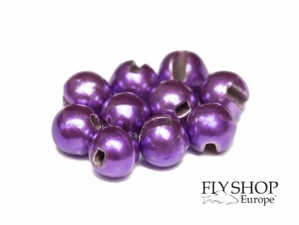 FS Europe Slotted Tungsten PLUS Beads Small Slot - Metallic Light Purple (10 Pack)