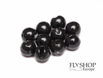 FS Europe Slotted Tungsten PLUS Beads Small Slot - Metallic Black (10 Pack)