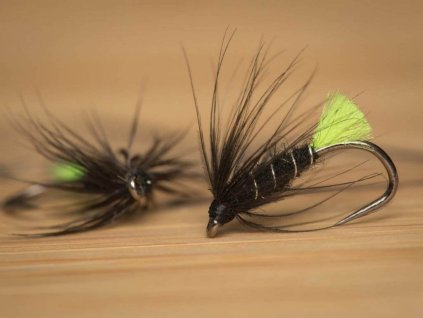 chartreuse black viva wet fly fse309