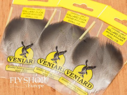 Veniard Mallard Duck Selected Shoulder Feathers - Natural Bronze