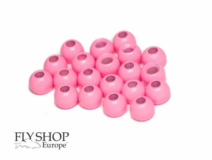 Mosadzné hlavičky FS Europe Brass Beads - Fluo Pink (20 Pack)