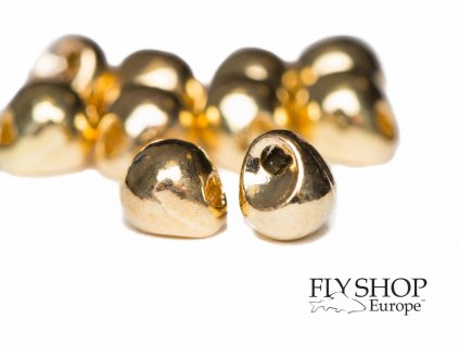 FS Europe Jig Off Tungsten Beads - Gold (10 Pack)