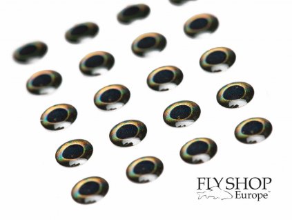 Epoxidové oči FS Europe Realistic 3D Eyes - Pearl Black (20 Pack)