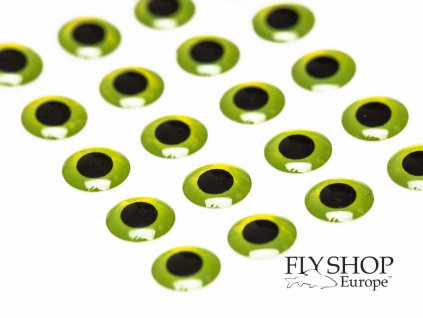Epoxidové oči FS Europe Realistic 3D Eyes - Olive Black (20 Pack)