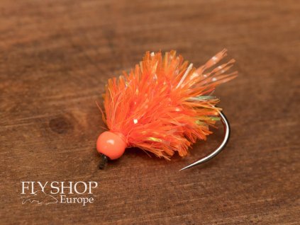 Hot Orange Blob - Tungsten Bead