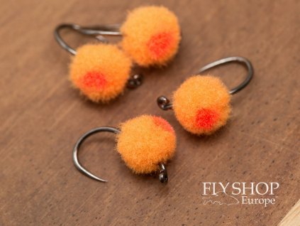 Glo Bug Egg Fly - Hot Orange
