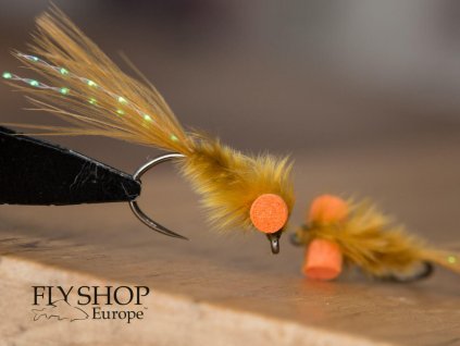 Olive Brown Damsel Nymph - Foam Eyes