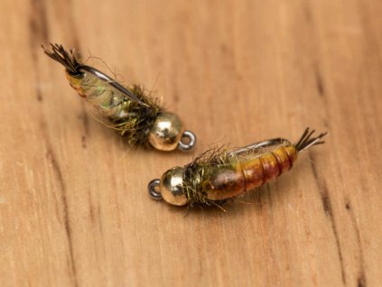 2tone caddis nymph cream brown fse273