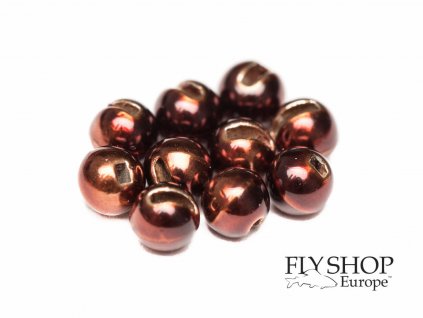 FS Europe Slotted Tungsten PLUS Beads Small Slot - Metallic Coffee (10 Pack)