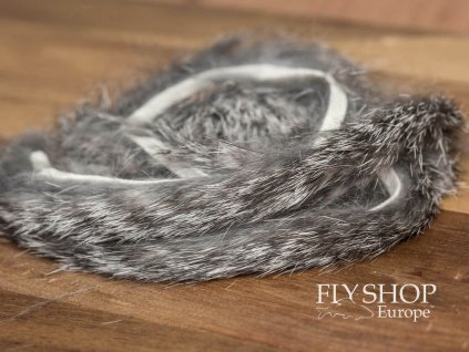 FS Europe Chinchilla Grizzly Rabbit Zonker Strips 4mm
