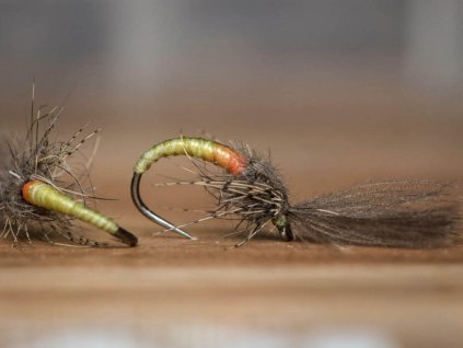 hot spot olive emerger dry fly fse384