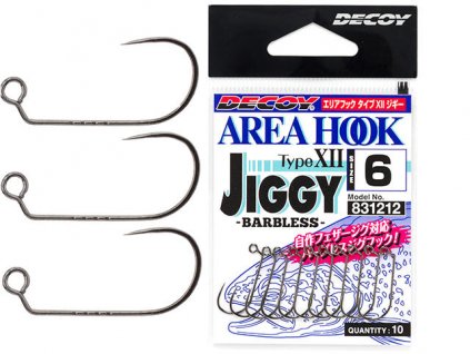 Decoy AH-12 Area Type XII JIGGY - Barbless Jig Hooks (10 Pack)