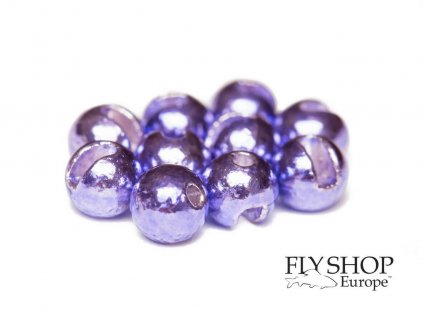 Tungstenové hlavičky FS Europe Slotted Tungsten Beads Normal Slot - Metallic Violet (10 Pack)