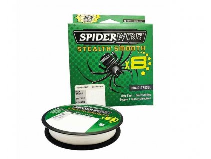 Šnúra SpiderWire Stealth Smooth 8 Braided Line - Translucent (150m/spool)