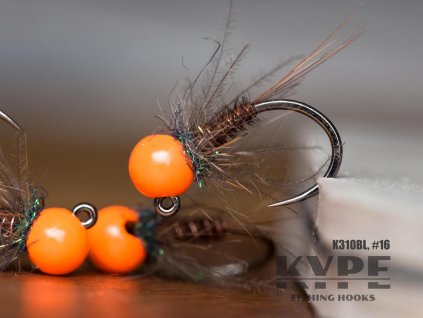 Jigová nymfa Pheasant Tail Jig Nymph - Fluo Orange
