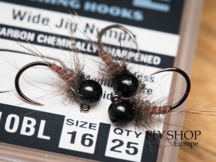Thread Rib Hare's Ear Jig Nymph - Black Bead