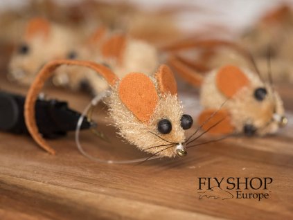 Strímer myš Weedless Mini Mouse Tan BARBED